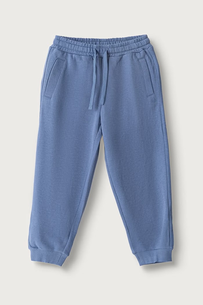 United Colors of Benetton Spodnie dresowe dziecięce bawełniane niebieski 3J70GF05J.P.Seasonal