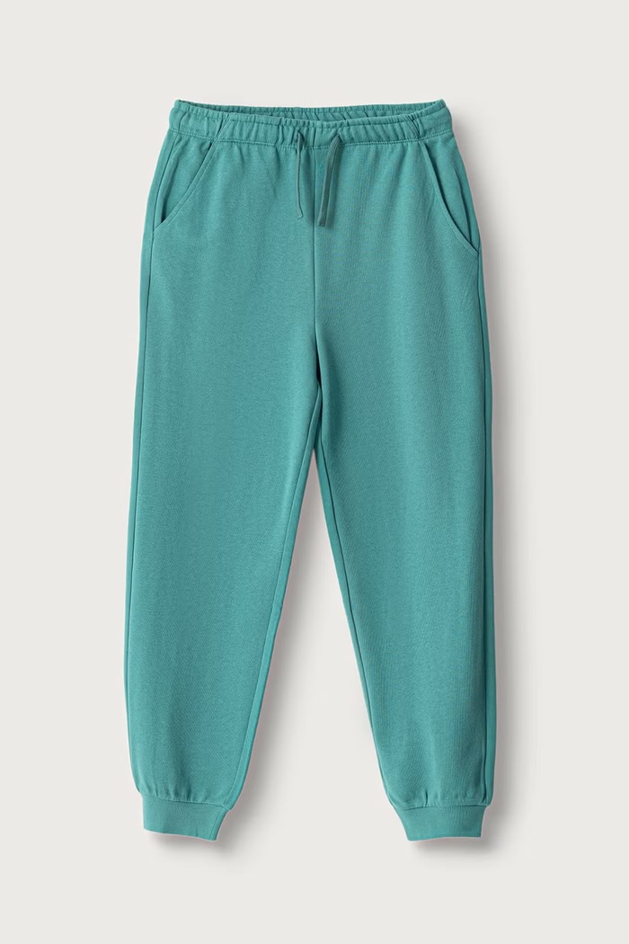 United Colors of Benetton Spodnie dresowe dziecięce bawełniane turkusowy 3J68CF077.G.Seasonal