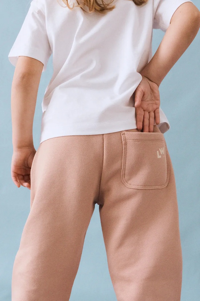 Spodnie dresowe dziecięce bawełniane Carey Sweatpants Liewood różowy LW20779.9BY2