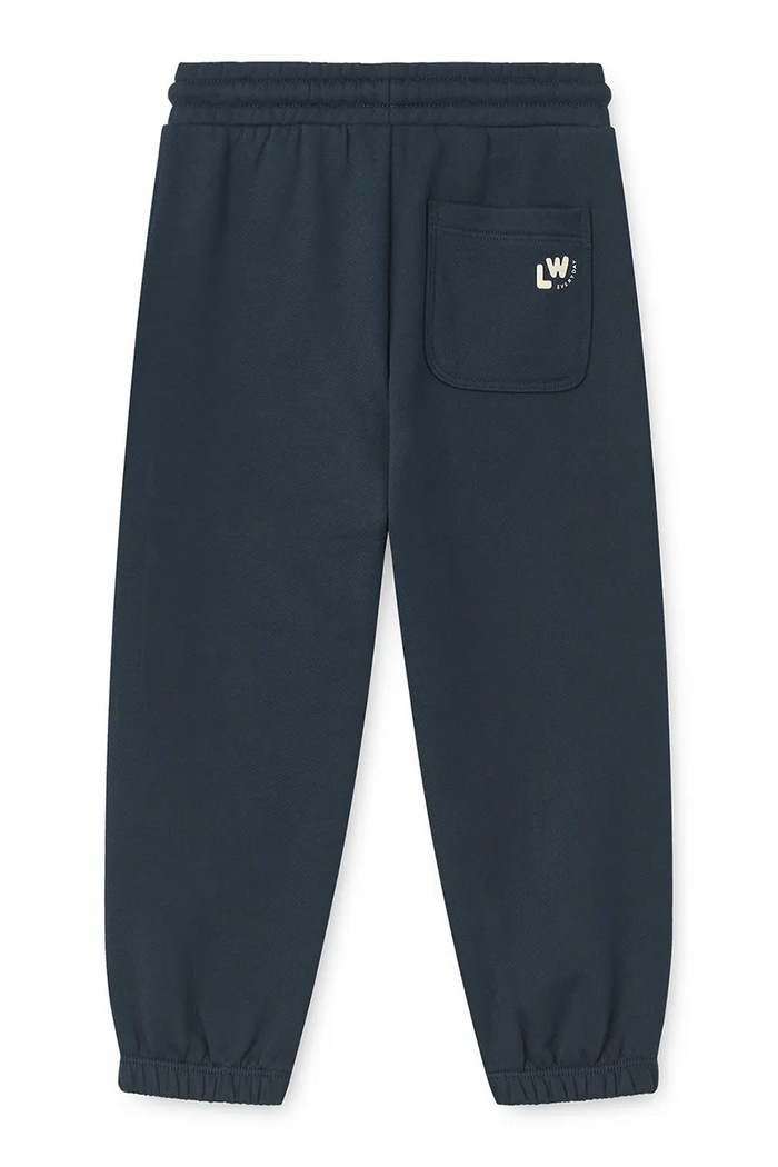 Chłopiec Liewood Spodnie dresowe dziecięce bawełniane Carey Sweatpants LW20779.9BY2 granatowy