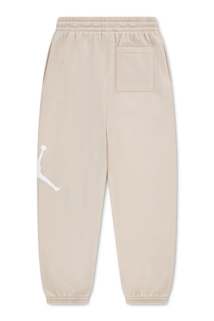 Jordan Spodnie dresowe dziecięce z bawełną 95G245 beżowy AW26