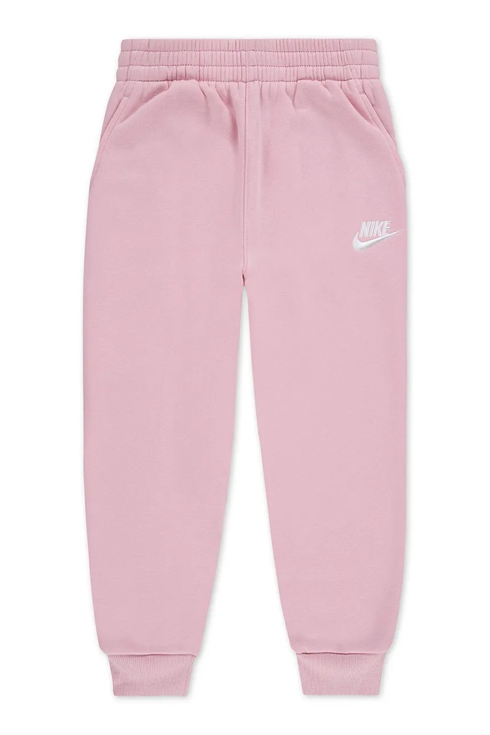 Nike Spodnie dresowe dziecięce z bawełną różowy 36L091