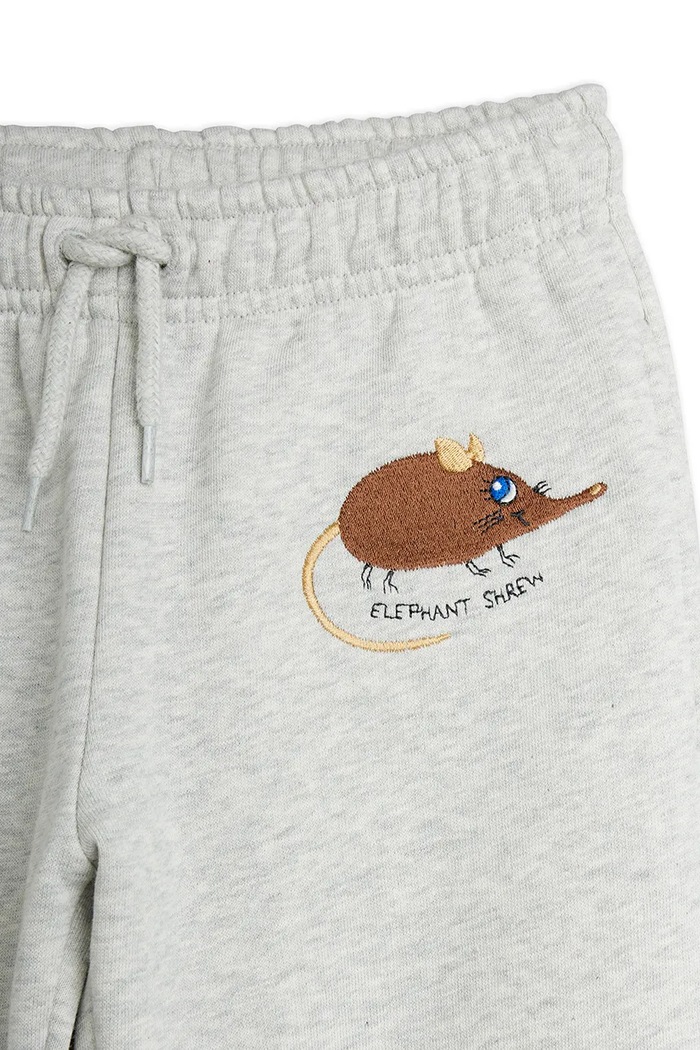 Chłopiec Mini Rodini Spodnie dresowe dziecięce bawełniane Elephant 26730111 szary