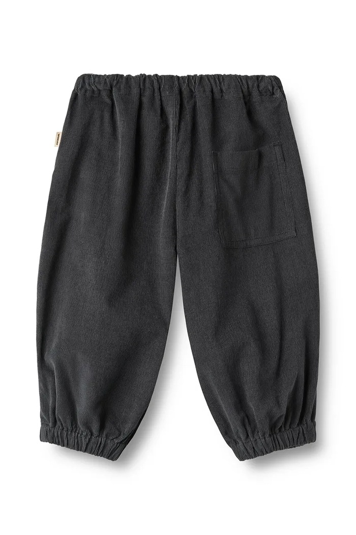 Wheat Spodnie joggery niemowlęce bawełniane 6726.323.GOTS czarny AW26