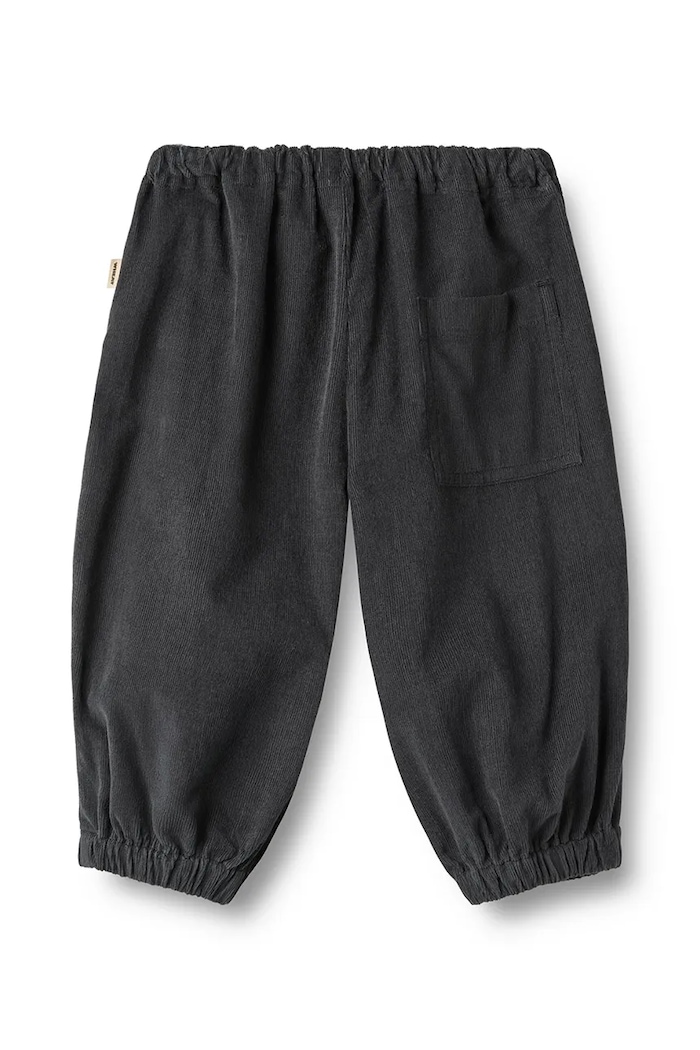 Wheat Spodnie joggery niemowlęce bawełniane 6726.323.GOTS czarny AW26