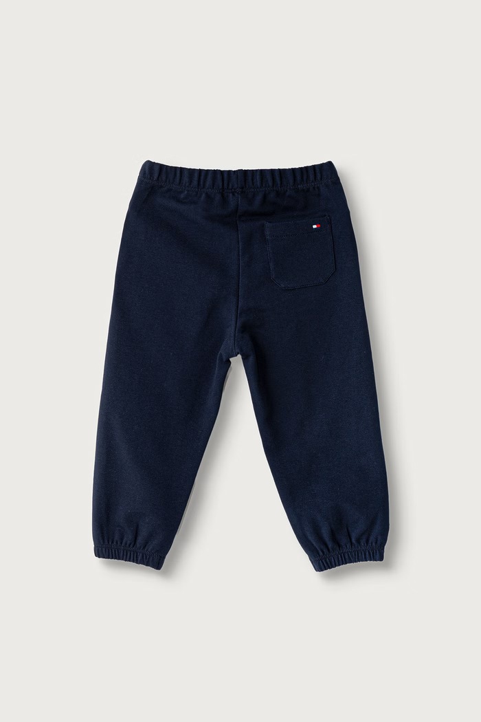 Tommy Hilfiger jogger kalhoty dětské bavlněné s elastanem KN0KN02341.9BY2 námořnická modř AW26