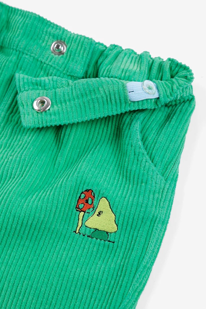 Bobo Choses hlače za bebe od pamuka Mush Monster zelena 226AB078