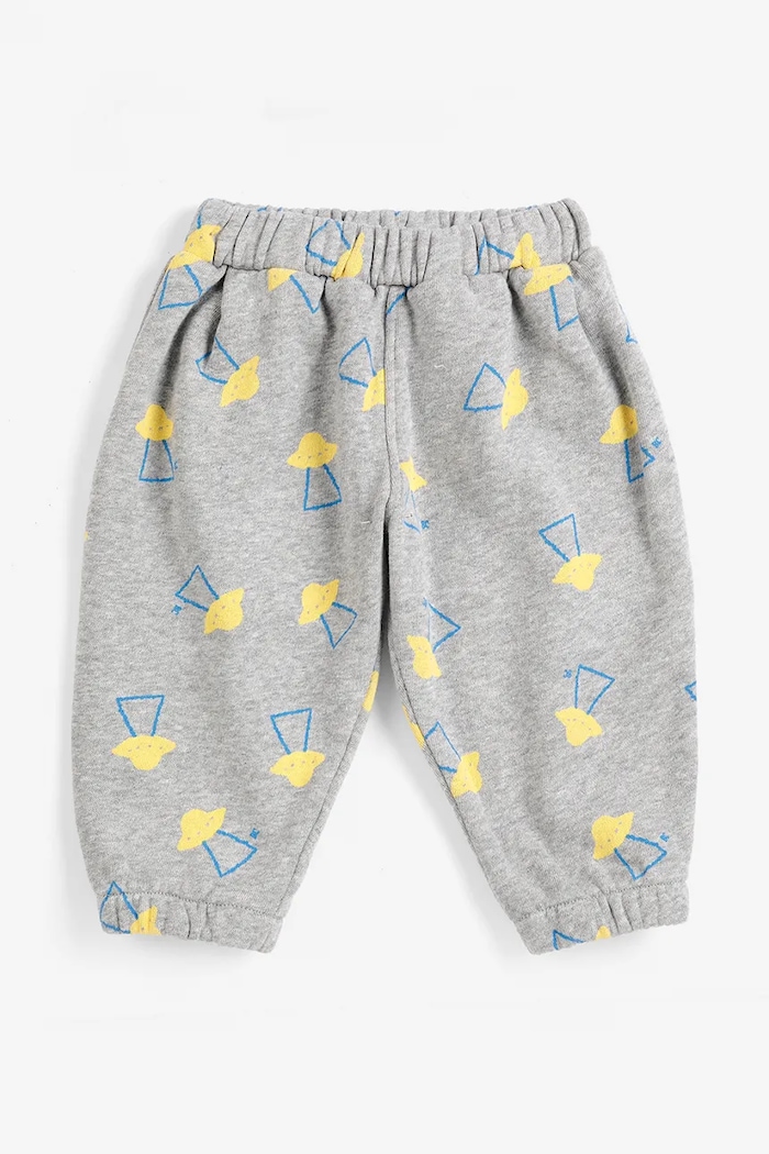 Bobo Choses donji dio trenirke za djecu od pamuka Pixel Abduction 226AB069 siva AW26