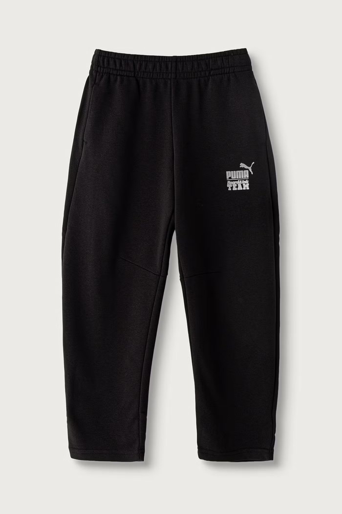 Puma spodnie dresowe dziecięce z bawełną MID90s Barrel Sweatpants czarny 694668