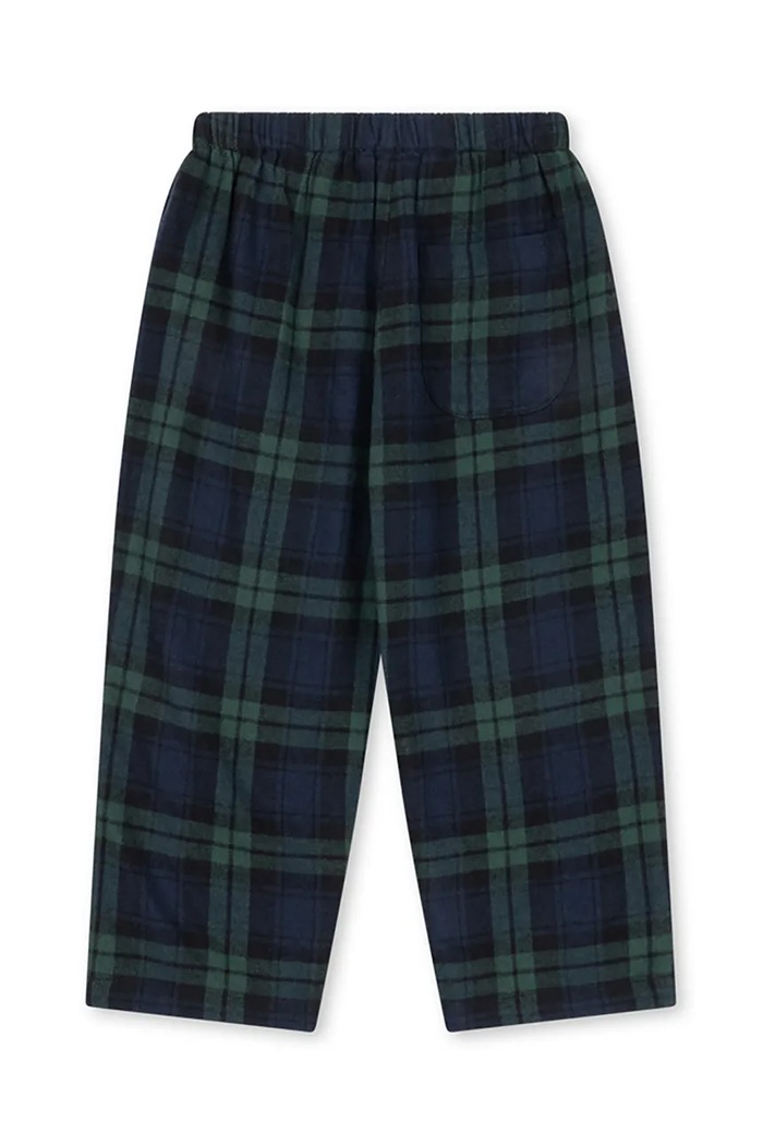 Konges Sløjd Nohavice detské bavlnené CHECKY PANTS GOTS KS107383.9BY2 tmavomodrá AW26