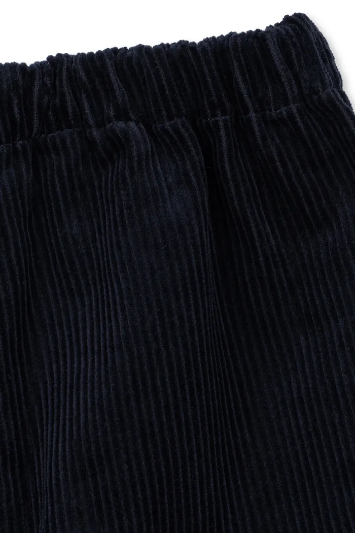 Chłopiec Konges Sløjd Spodnie dziecięce sztruksowe SULLY PANTS GOTS KS106271.9BY2 granatowy