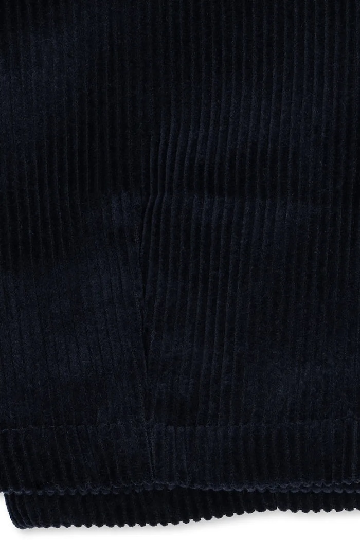 Nohavice na traky detské menčestrové SULLY OVERALLS GOTS Konges Sløjd tmavomodrá KS106270.9BY2