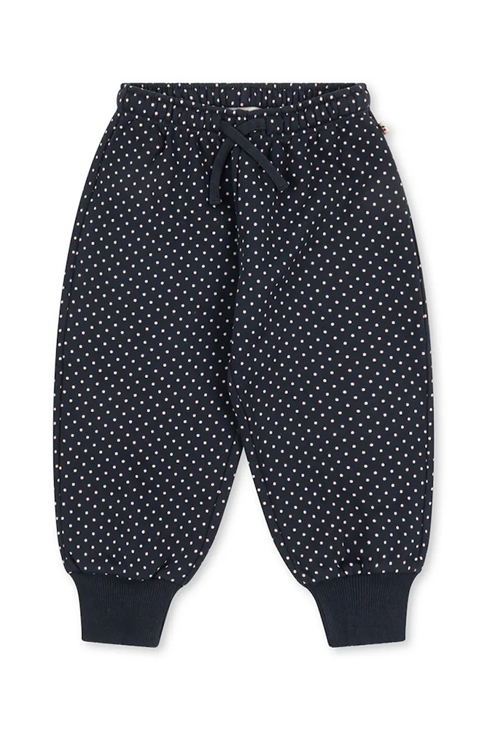 Konges Sløjd Спортивні штани дитячі з бавовною LOU DOT SWEAT PANTS GOTS темно-синій KS106119.9BY2