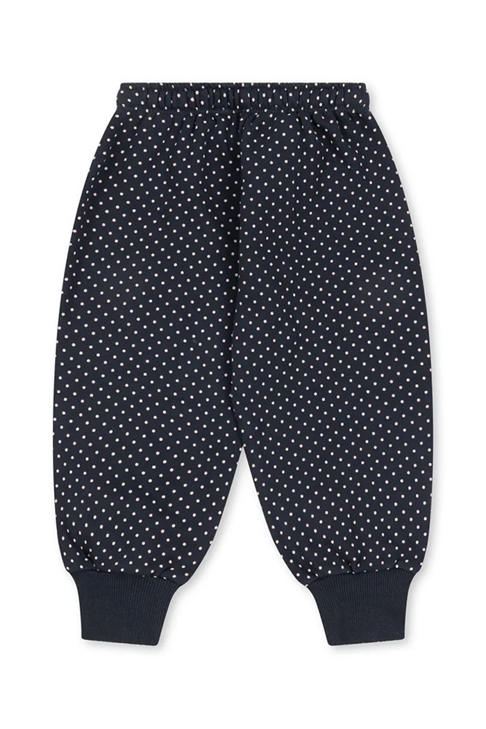 Konges Sløjd Spodnie dresowe dziecięce z bawełną LOU DOT SWEAT PANTS GOTS KS106119.9BY2 granatowy AW26