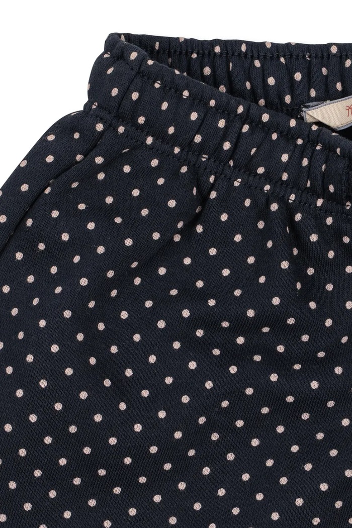 Chłopiec Konges Sløjd Spodnie dresowe dziecięce z bawełną LOU DOT SWEAT PANTS GOTS KS106119.9BY2 granatowy