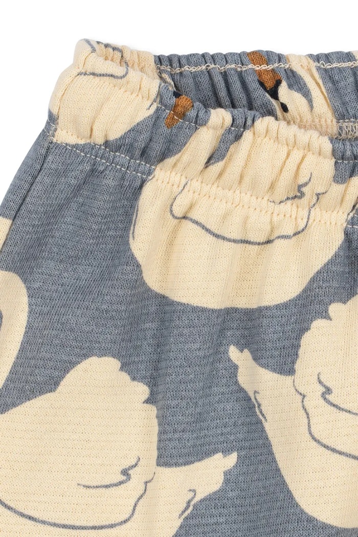 Chłopiec Konges Sløjd Spodnie dresowe dziecięce bawełniane LOUPY PRINT SWEAT PANTS GOTS KS106115.9BY2 niebieski