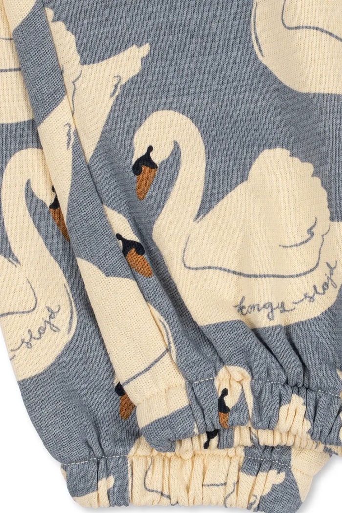Pantaloni de trening pentru copii din bumbac LOUPY PRINT SWEAT PANTS GOTS Konges Sløjd KS106115.9BY2 albastru