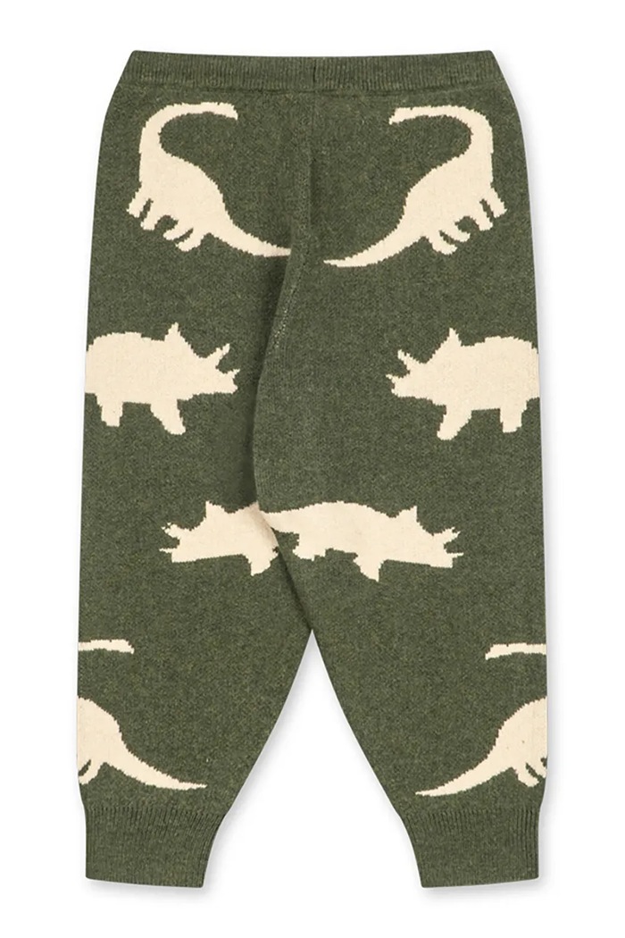 Konges Sløjd Spodnie dresowe dziecięce z dodatkiem wełny LAPIS PANTS WOOL KS106094.9BY2 zielony AW26