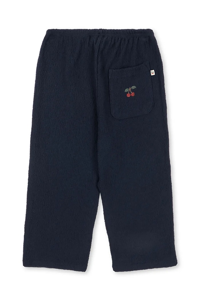 Konges Sløjd Spodnie dziecięce z bawełną ROMY PANTS KS104420.9BY2 granatowy AW26