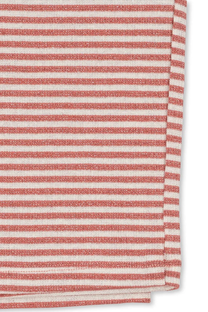 Hlače za djecu s pamukom ROLI STRIPE FLARED PANTS OCS Konges Sløjd KS107379.9BY2 roza