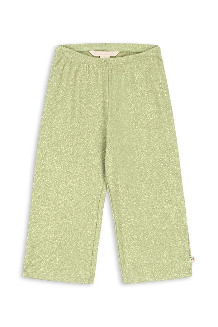 Konges Sløjd Pantaloni per bambini con cotone ROLI FLARED PANTS OCS KS106217.9BY2 verde AW26