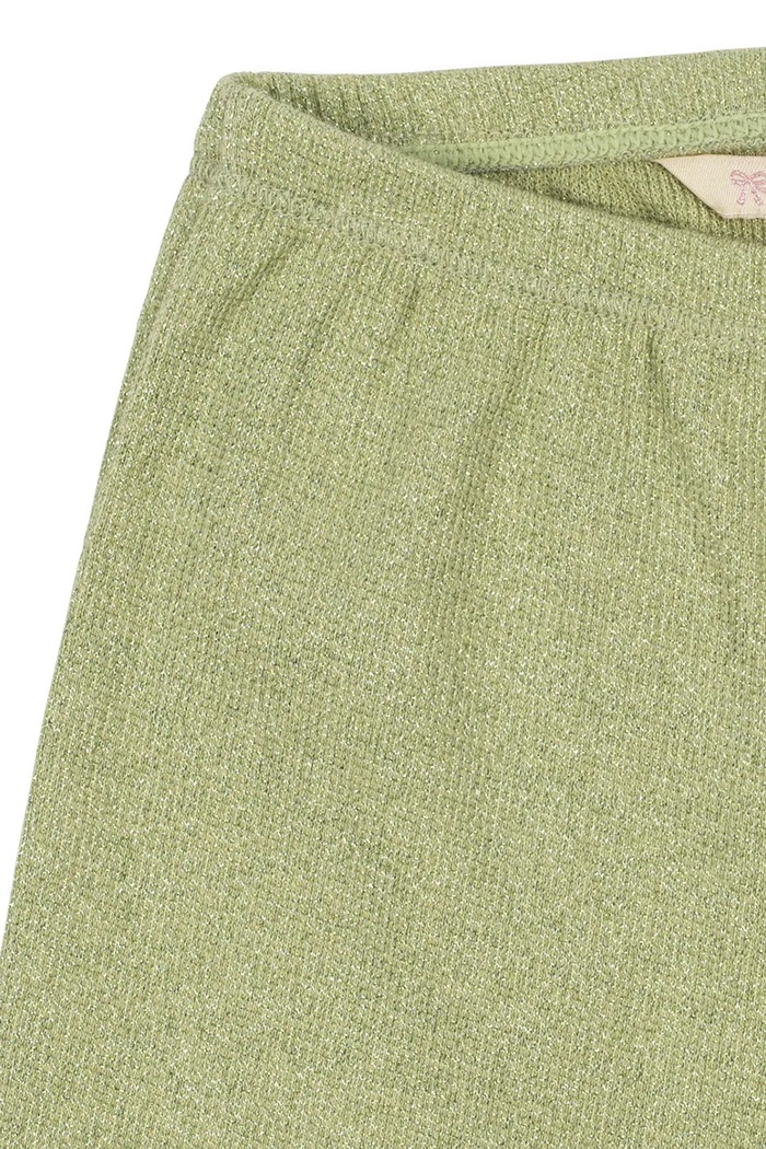 Pantaloni per bambini con cotone ROLI FLARED PANTS OCS Konges Sløjd KS106217.9BY2 verde
