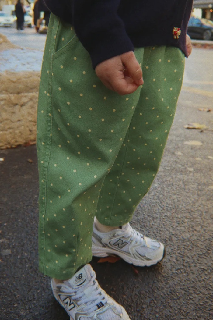 Konges Sløjd Spodnie baggy dziecięce bawełniane NOLA PANTS GOTS KS106188.9BY2