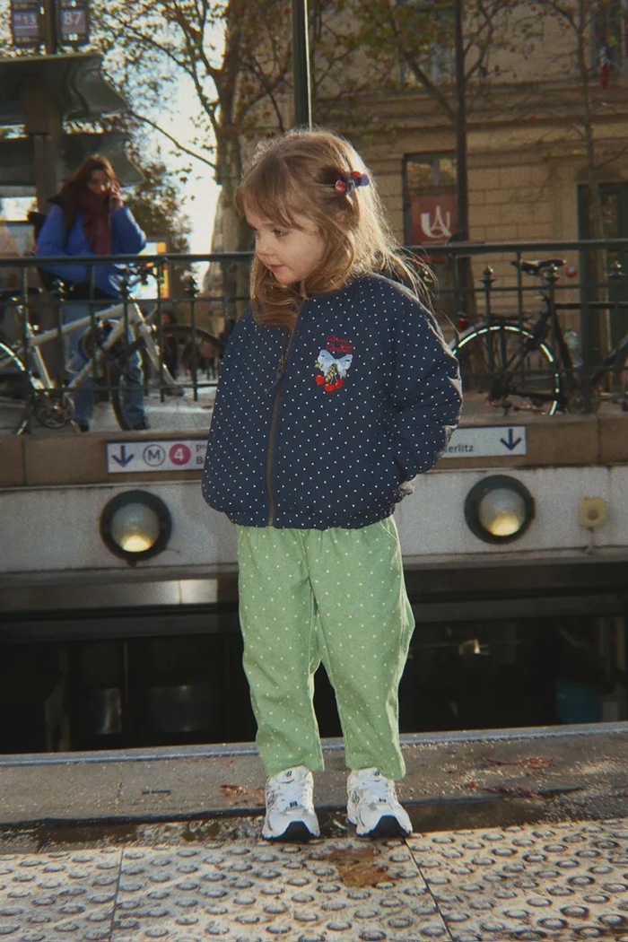 Konges Sløjd Spodnie baggy dziecięce bawełniane NOLA PANTS GOTS KS106188.9BY2