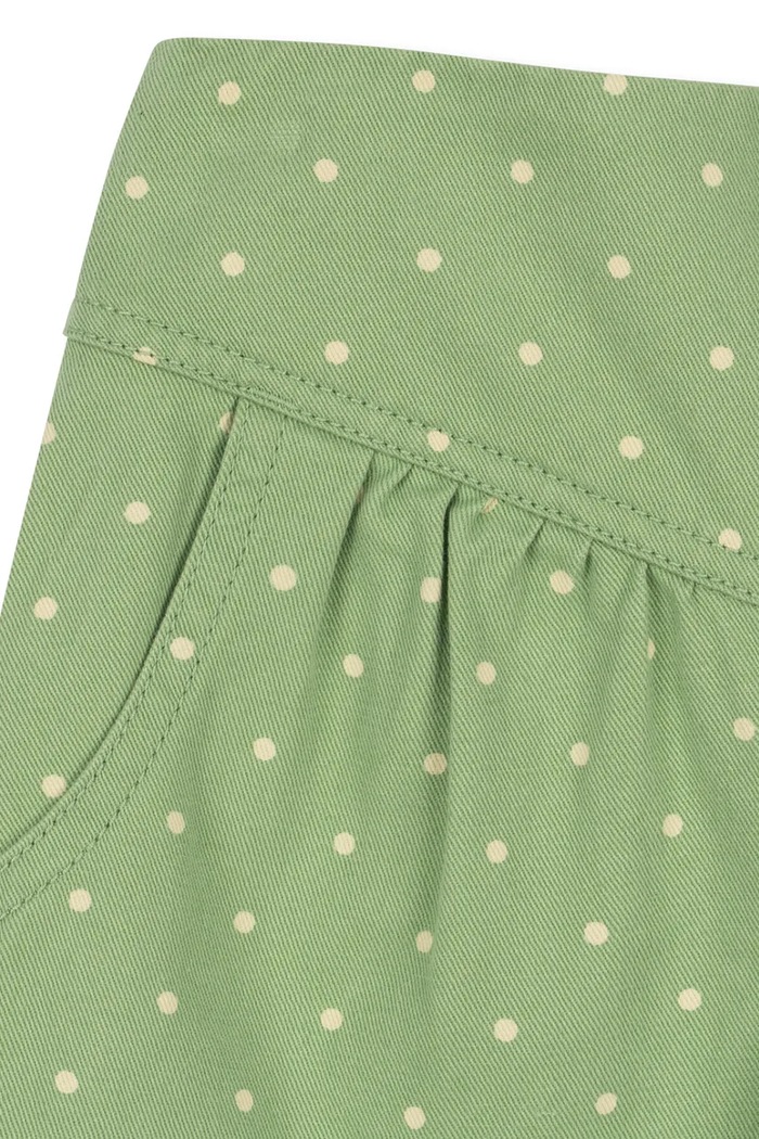 Spodnie baggy dziecięce bawełniane NOLA PANTS GOTS Konges Sløjd KS106188.9BY2 zielony