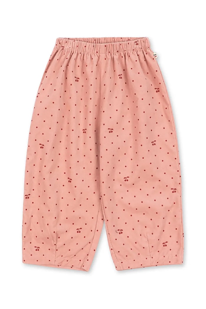 Konges Sløjd Nohavice straight detské bavlnené MARLO PANTS GOTS KS106147.9BY2 ružová AW26