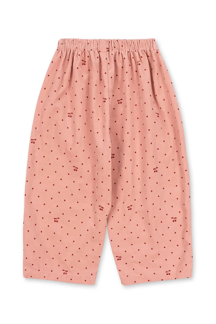 Chłopiec Konges Sløjd Spodnie straight dziecięce bawełniane MARLO PANTS GOTS KS106147.9BY2 różowy