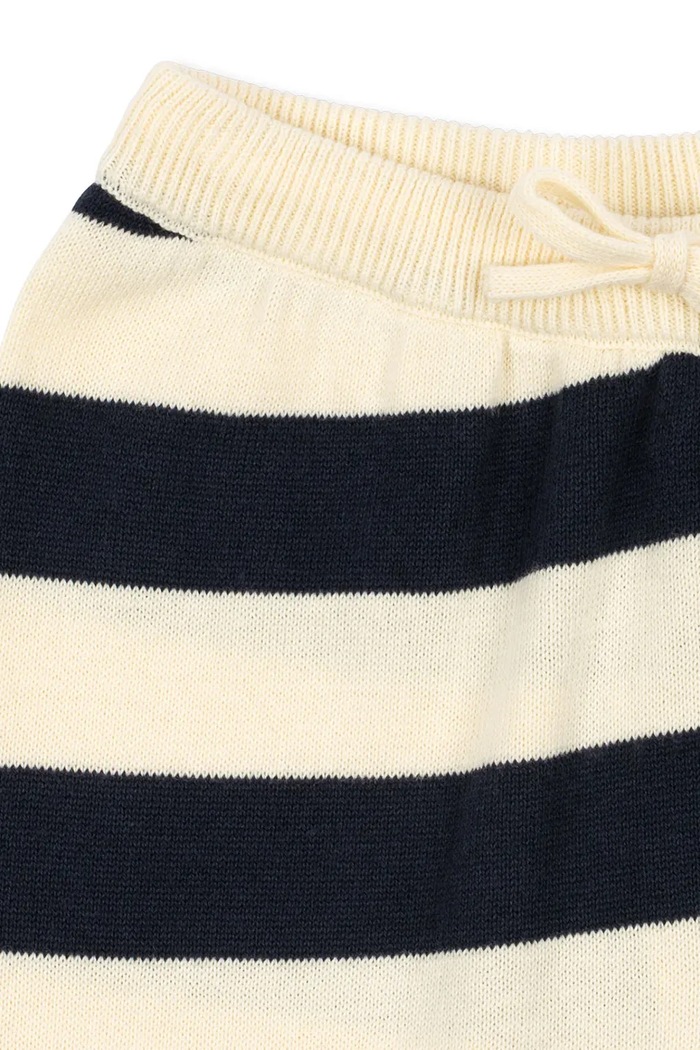 Chłopiec Konges Sløjd Spodnie dziecięce bawełniane MANIS KNIT PANTS KS106143.9BY2 granatowy