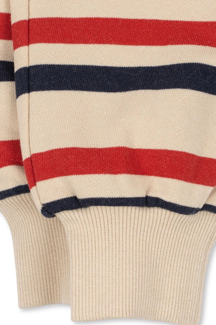 Spodnie dresowe dziecięce bawełniane LOU STRIPE SWEAT PANTS GOTS Konges Sløjd KS106117.9BY2 beżowy