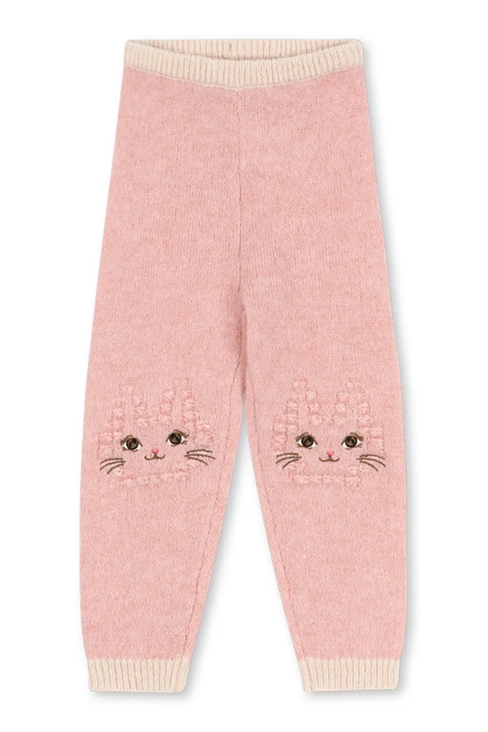 Konges Sløjd Nohavice detské s vlnou KITTY PANTS KS106085.9BY2 ružová AW26