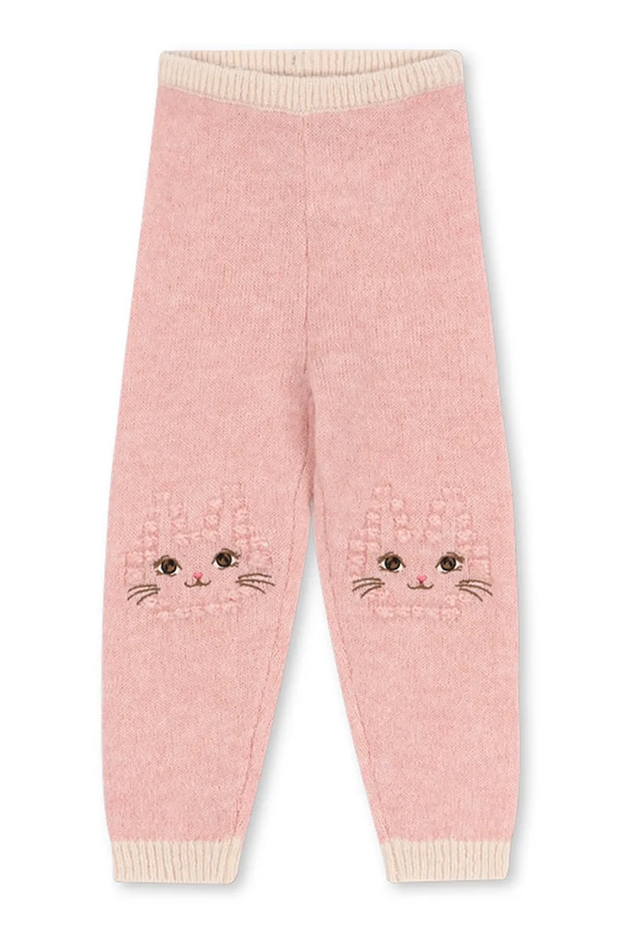 Konges Sløjd Nohavice detské s vlnou KITTY PANTS KS106085.9BY2 ružová AW26
