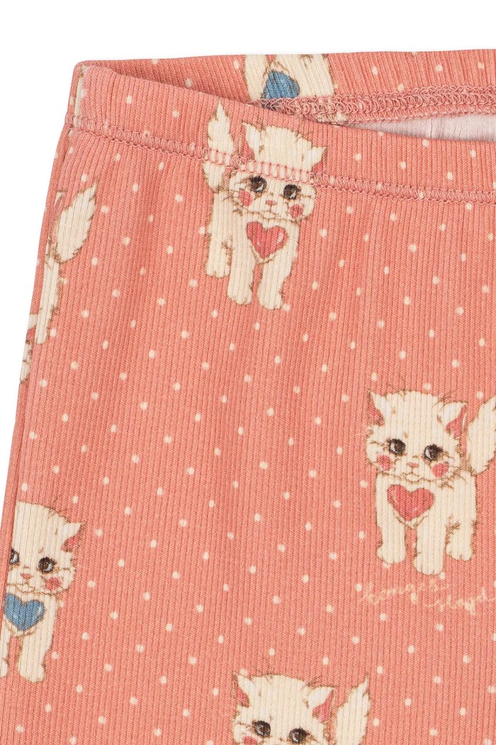 Chłopiec Konges Sløjd Spodnie dziecięce bawełniane z elastanem ELLA PANTS GOTS KS105984.9BY2 różowy