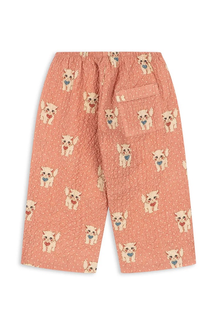 Dječaci Konges Sløjd Wide leg hlače za djecu od pamuka s elastanom ELIN PANTS GOTS KS105980.9BY2 roza