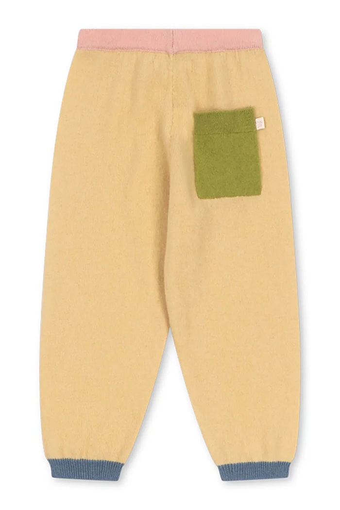 Chlapec Konges Sløjd Nohavice detské vlnené COLLETTI PANTS KS105958.9BY2 žltá