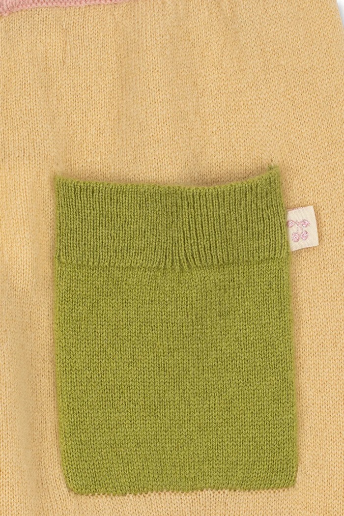 Nohavice detské vlnené COLLETTI PANTS Konges Sløjd KS105958.9BY2 žltá