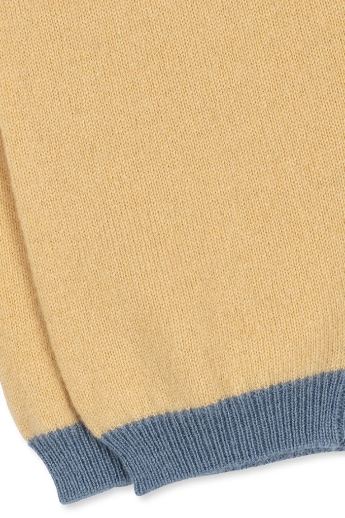 Nohavice detské vlnené COLLETTI PANTS Konges Sløjd žltá KS105958.9BY2