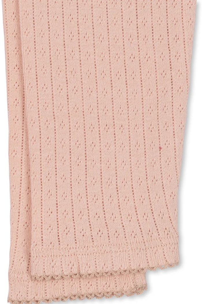Konges Sløjd leggings per bambini in cotone MINNIE PANTS GOTS rosa KS106172.9BY2