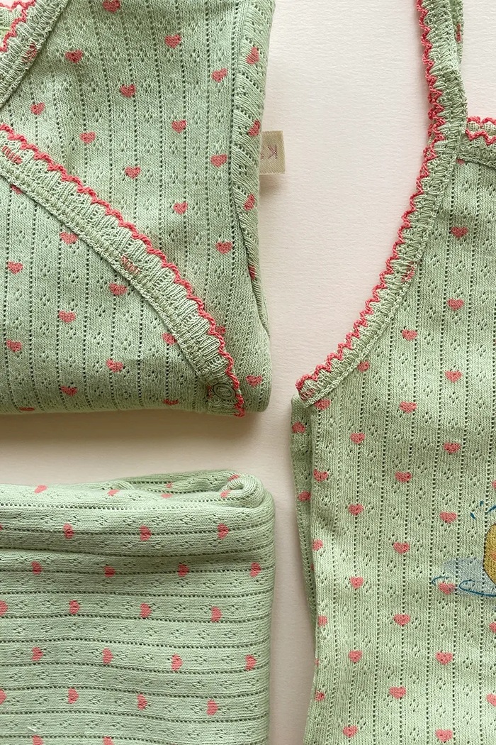 Konges Sløjd Legginsy dziecięce bawełniane MINNIE PANTS GOTS KS106171.9BY2