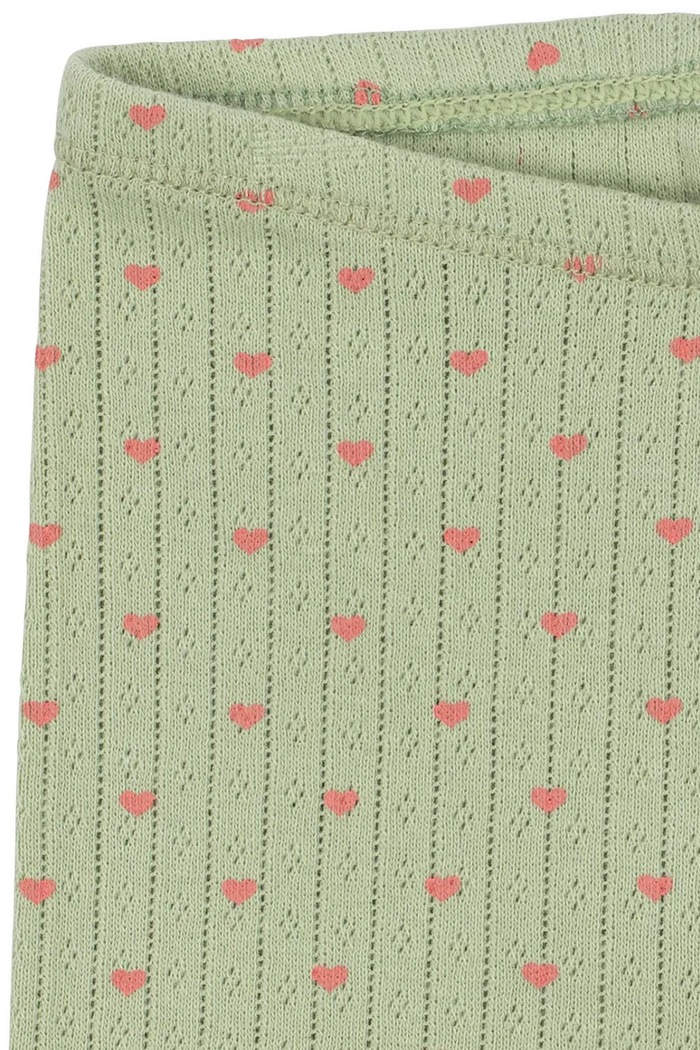 Dziewczynka Konges Sløjd Legginsy dziecięce bawełniane MINNIE PANTS GOTS KS106171.9BY2 zielony