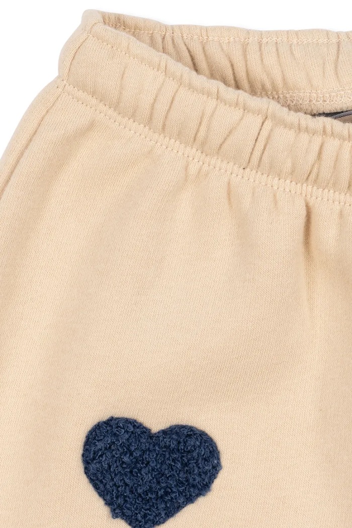BIMBA Konges Sløjd pantaloni da tuta per bambini con cotone LOU TERRY SWEAT PANTS OCS KS106110.9BY2 beige
