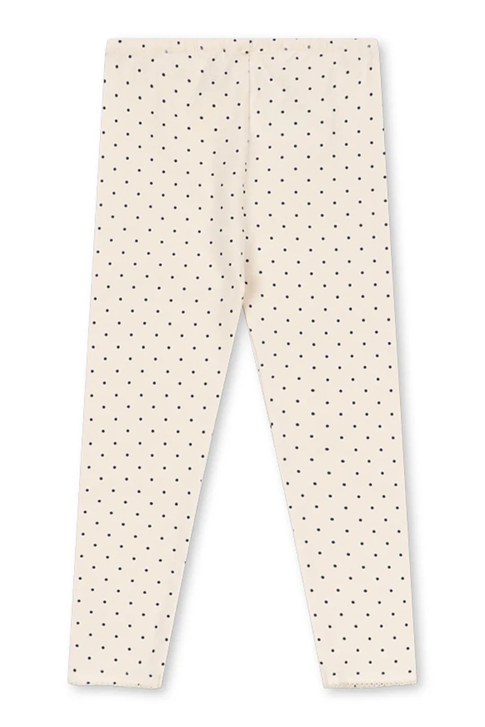 Konges Sløjd Tajice za djecu od pamuka s elastanom BASIC PANTS GOTS KS105899.9BY2 bež AW26