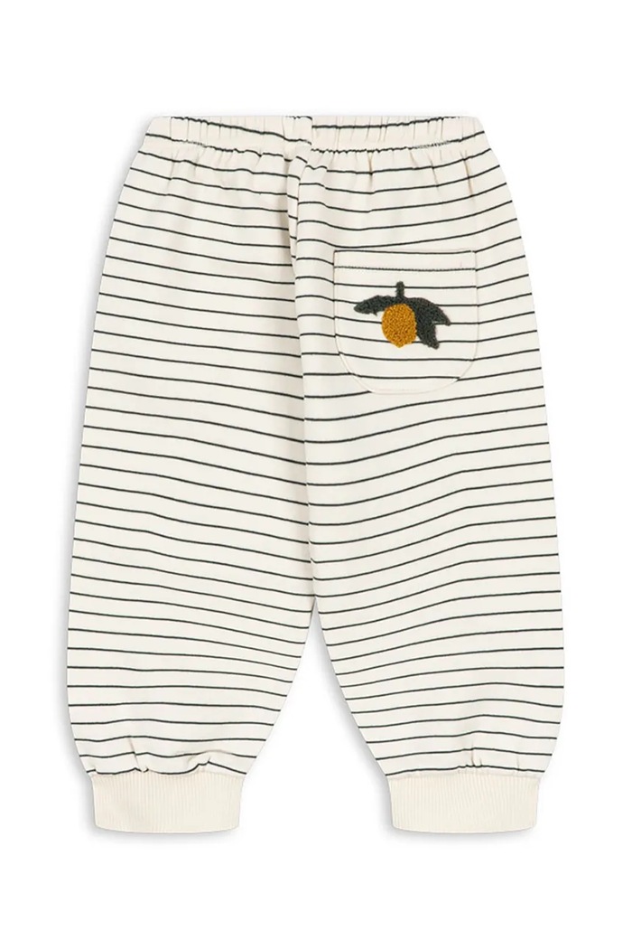 Konges Sløjd donji dio trenirke za djecu s pamukom AMIO SWEAT PANTS OCS KS105879.9BY2 bijela AW26
