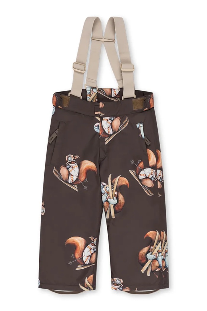 Konges Sløjd Spodnie narciarskie dziecięce MISMOU SNOW PANTS brązowy KS105743.9BY2