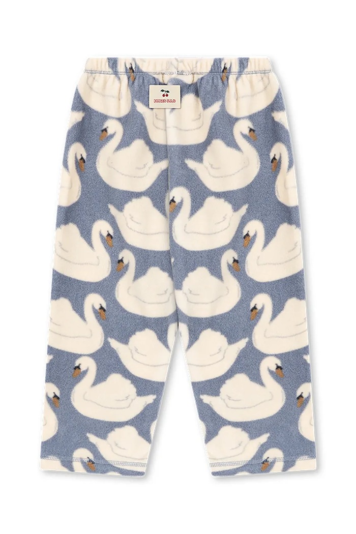 Konges Sløjd παντελόνι επίσημο παιδικό φλις TAVI FLEECE PANTS GRS KS105773.9BY2 μπλε AW26
