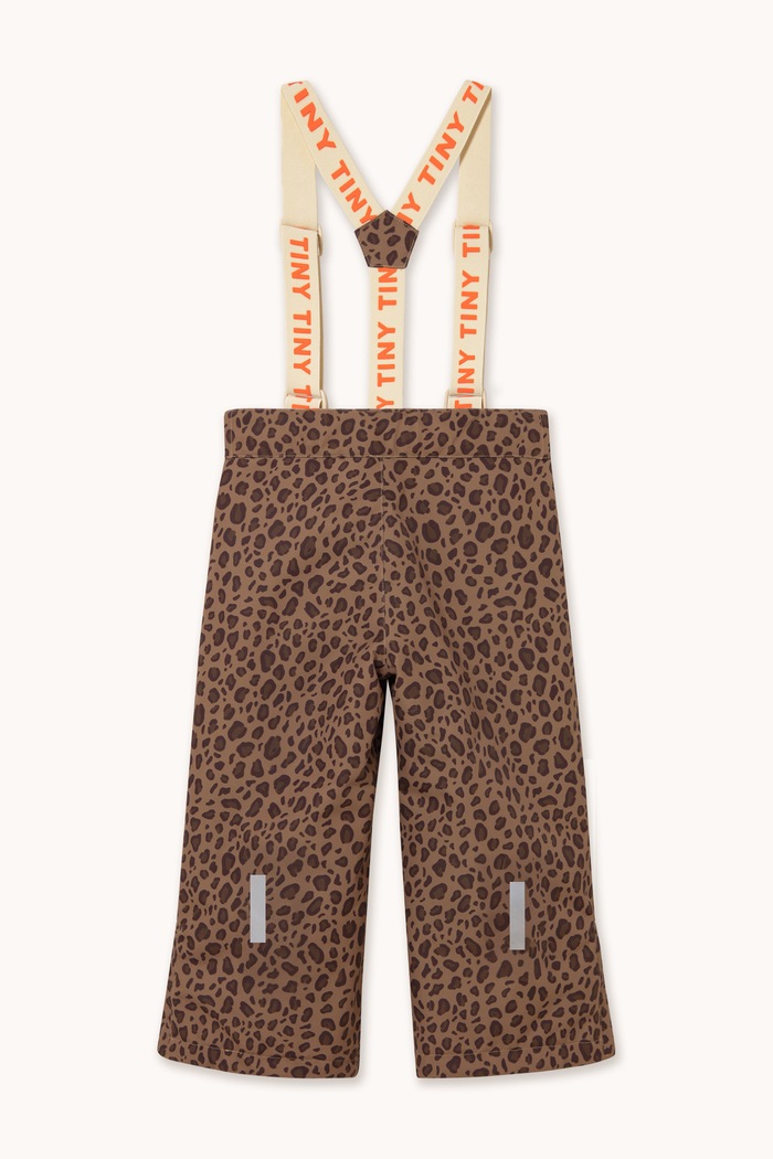 Chłopiec Tinycottons Spodnie narciarskie dziecięce ANIMAL PRINT SNOW PANT AW26.023 brązowy