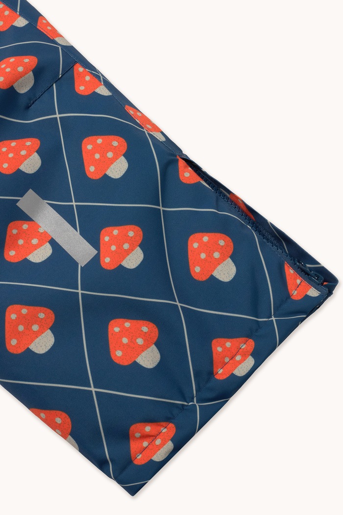 Spodnie narciarskie dziecięce MUSHROOMS SNOW PANT Tinycottons niebieski AW26.011